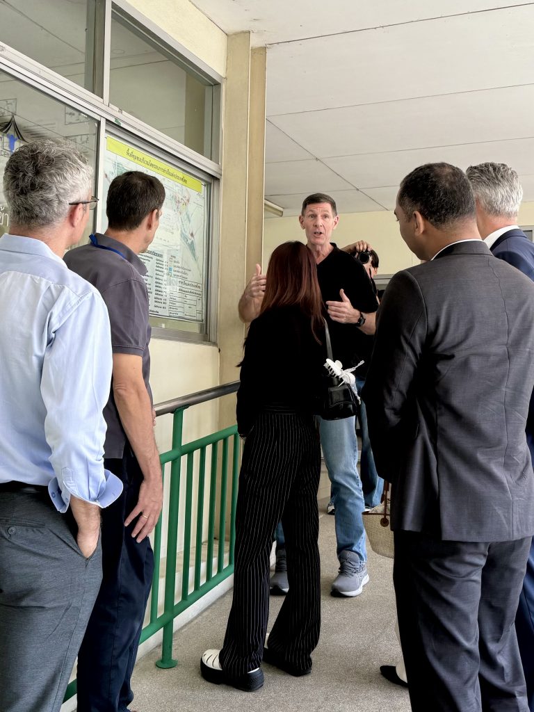 John Vogel, Mercy Center explains Sponsors about work